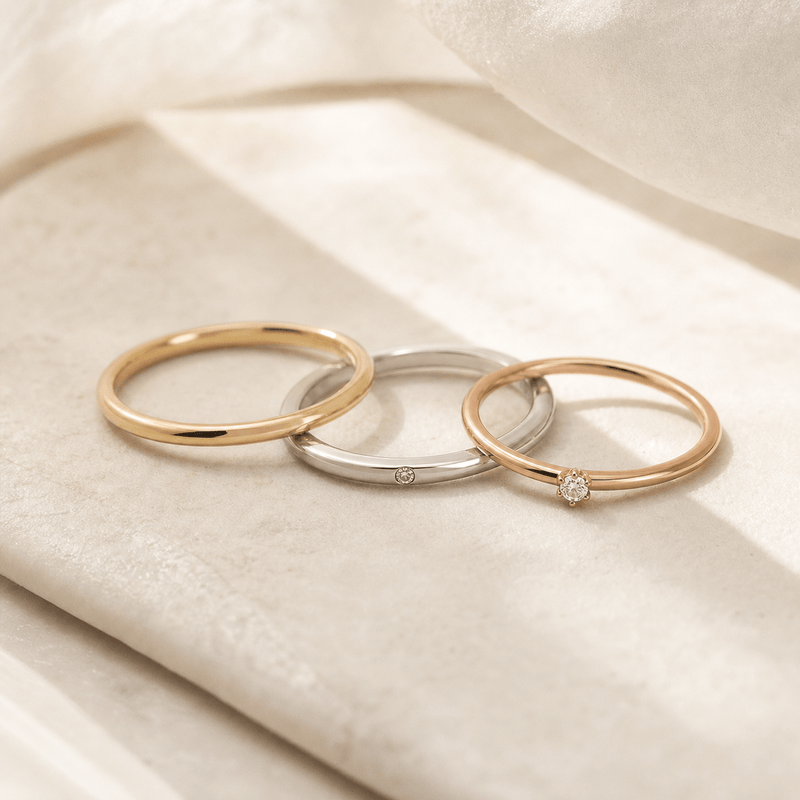 Schlichte Verlobungsringe - PSW - Pforzheimer Schmuck Werke