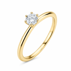 PSW Classic Solitär Verlobungsring – 6 Krappen - PSW - Pforzheimer Schmuck Werke