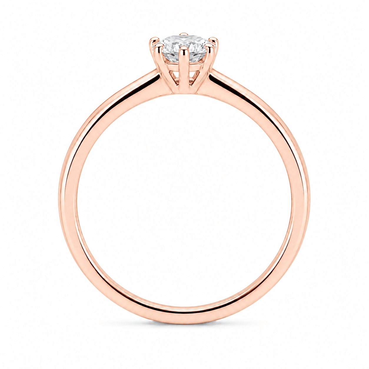 PSW Classic Solitär Verlobungsring – 6 Krappen - PSW - Pforzheimer Schmuck Werke