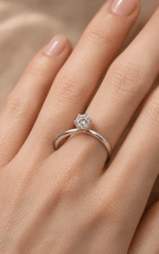 PSW Classic Solitär Verlobungsring – 6 Krappen - PSW - Pforzheimer Schmuck Werke