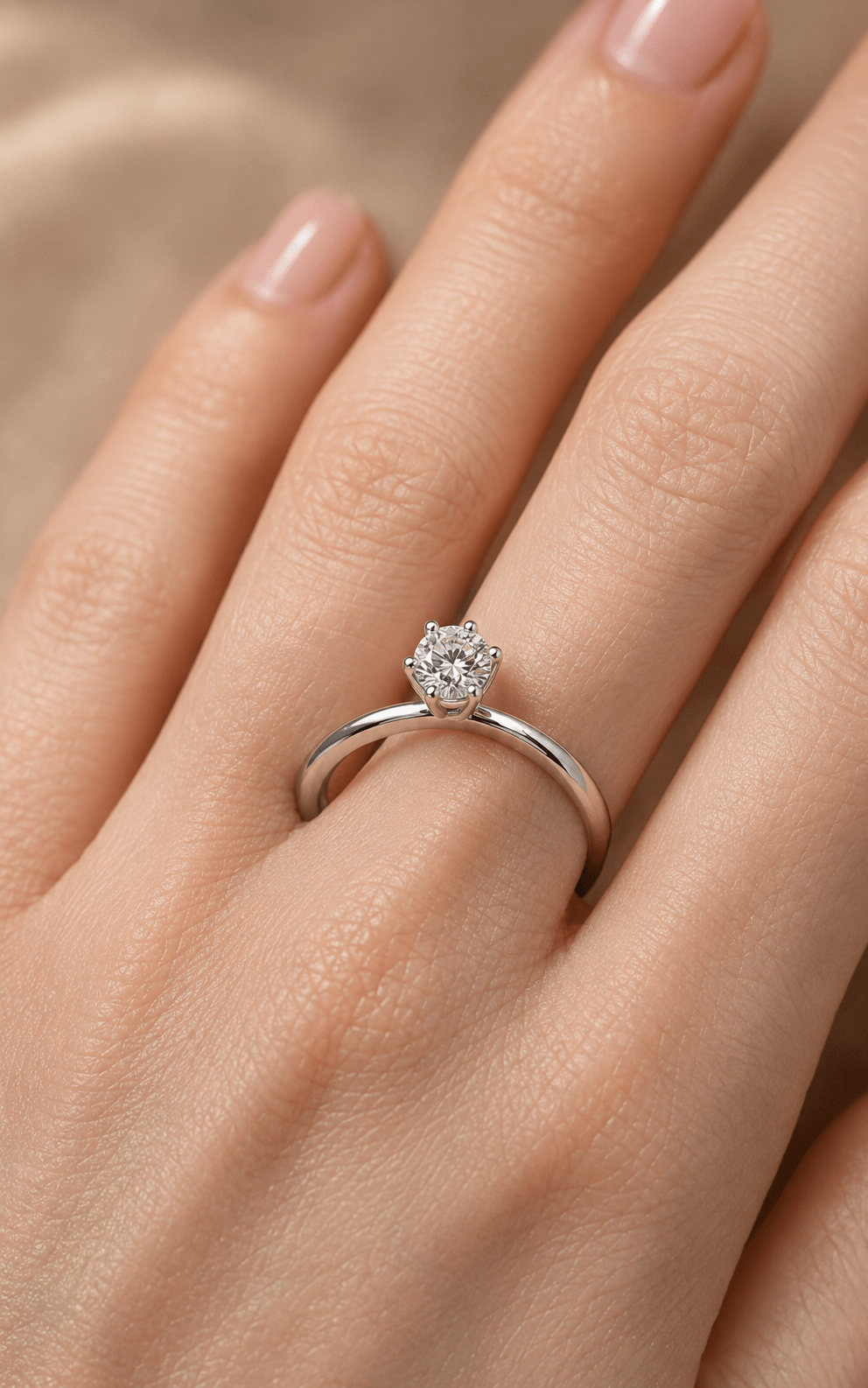 PSW Classic Solitär Verlobungsring – 6 Krappen - PSW - Pforzheimer Schmuck Werke