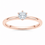 PSW Classic Solitär Verlobungsring – 6 Krappen - PSW - Pforzheimer Schmuck Werke