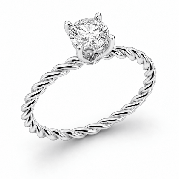 PSW Signature Kordel Solitär Verlobungsring - PSW - Pforzheimer Schmuck Werke