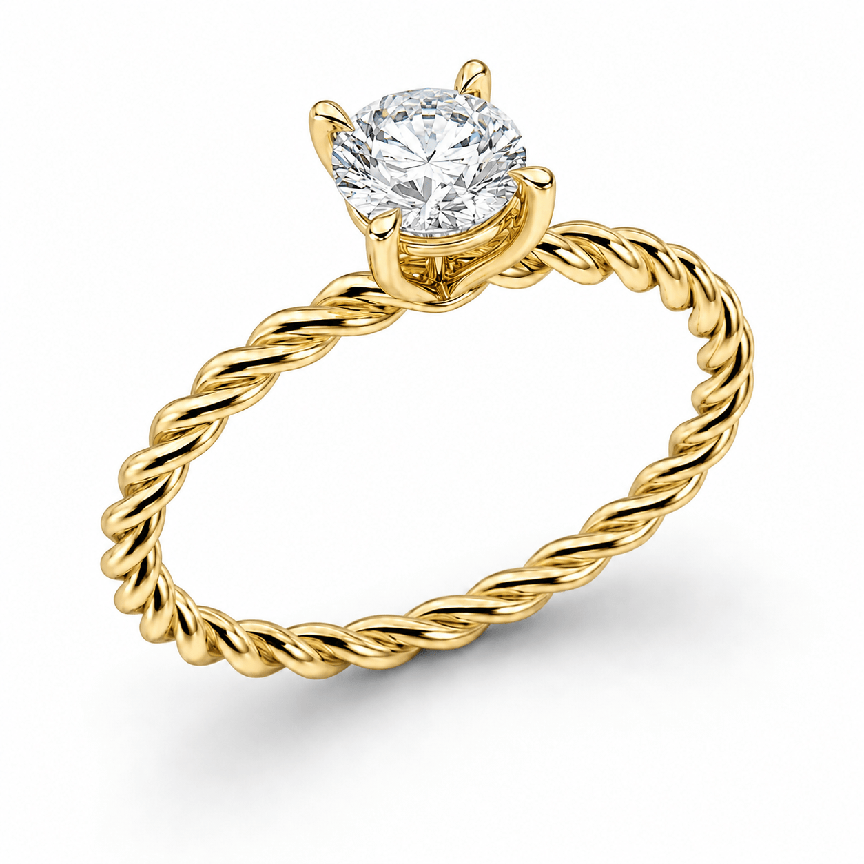 PSW Signature Kordel Solitär Verlobungsring - PSW - Pforzheimer Schmuck Werke