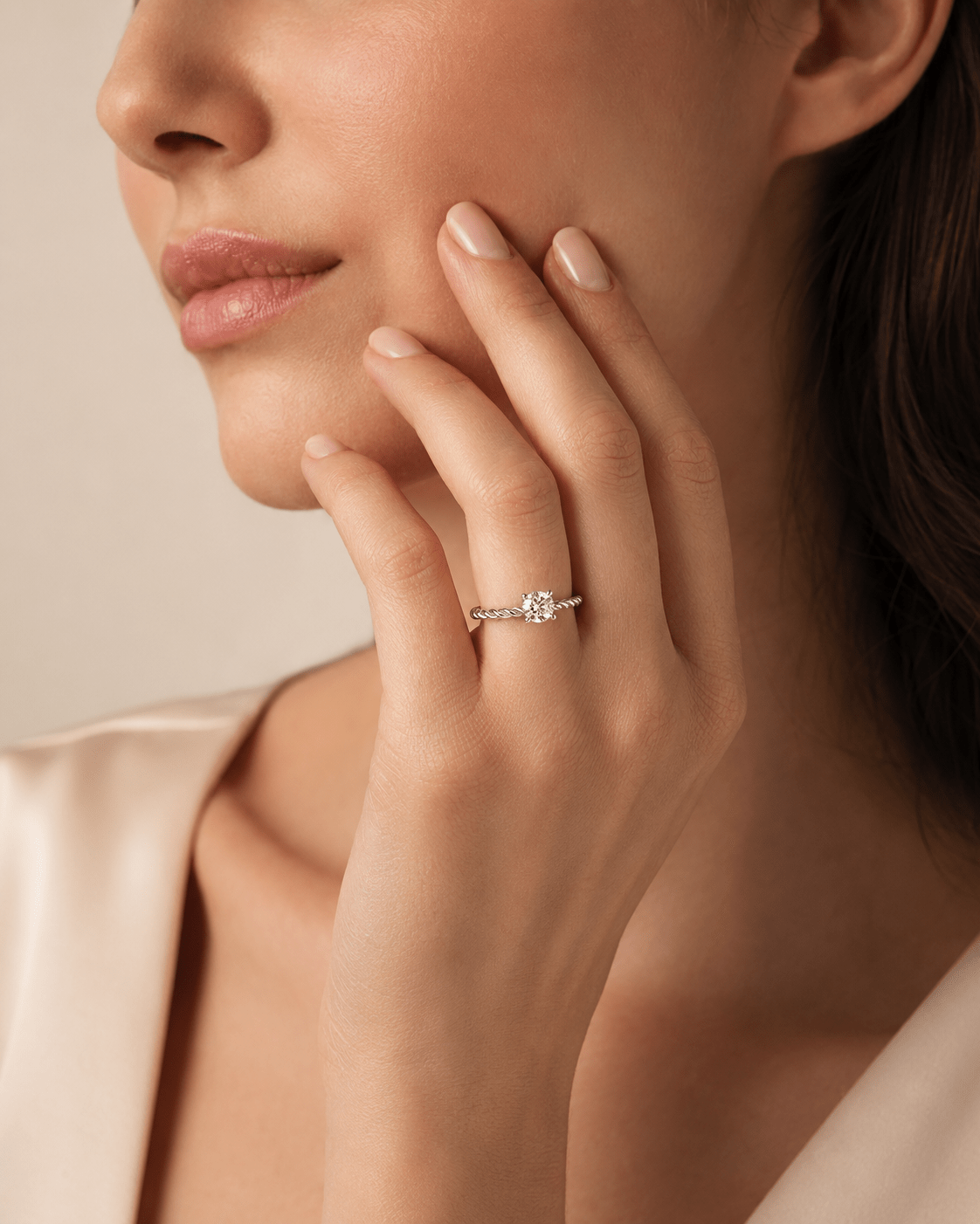 PSW Signature Kordel Solitär Verlobungsring - PSW - Pforzheimer Schmuck Werke