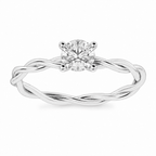 PSW Twist Kordel Solitär Verlobungsring - PSW - Pforzheimer Schmuck Werke
