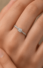 PSW Twist Kordel Solitär Verlobungsring - PSW - Pforzheimer Schmuck Werke