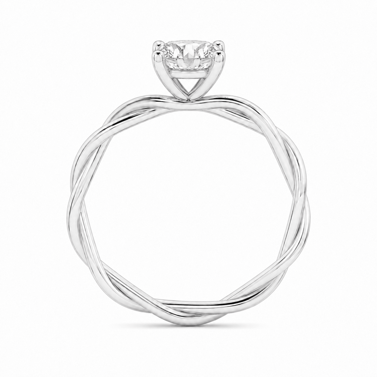 PSW Twist Kordel Solitär Verlobungsring - PSW - Pforzheimer Schmuck Werke